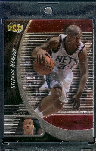 1998 Upper Deck Ionix # 37 Stephon Marbury New Jersey Nets Basketball Card - Mint Condition - Shipped In Protective ScrewDown Display Case!