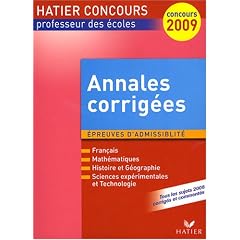 Annales corrig�es CRPE Session 2008 : Epreuves d'admissibilit�