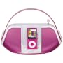iLive Portable Music System / Boom Box with iPod Docking and Recharging (Pink)
