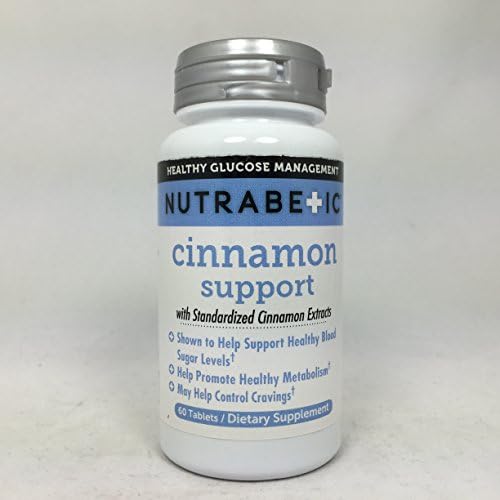 NUTRABETIC Cinnamon Tablets 500 mg 60 Count per Bottle
