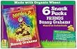 Annie's Homegrown Bunny Graham Friends (Honey, Chocolate & Chocolate Chip), 6-Count Pouches (Pack of 6)