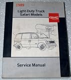 1989 GMC Safari Van Service Manual