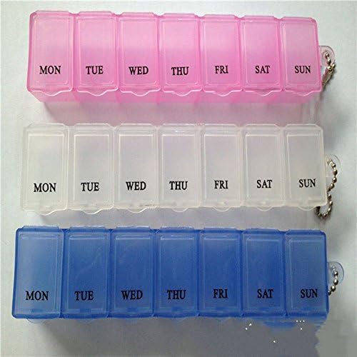 7 Day Weekly Pill Travel Box Tablet Holder Medicine Dispenser Organiser Storage