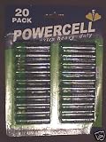 20 x  Powercell AA Battery