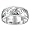 T43R522--Sterling Silver Hawaiian Hand Engraved 8mm Plumeria Ring Band, 5