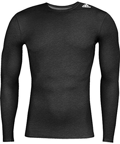adidas Mens ClimaLite Base TechFit Long Sleeve Under Shirt Medium Black