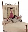 Corsican Girl with Flower Kids Bed