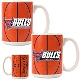 NBA Gameball Coffee Mug 2 Piece Set Team: Bulls