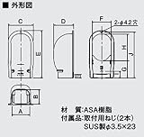 オーケー器材 配管化粧ダクト(スカイダクト)TLシリーズ(ウォールカバー)ブラック(10個入) K-TLW7BK