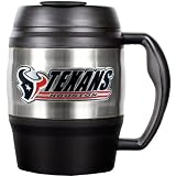 NFL Houston Texans 52-Ounce Stainless Steel Macho Travel Mug with Bottle Opener