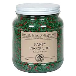 India Tree Boughs of Holly Party Decoratifs, 3  Pounds