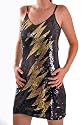 EyeCatchClothing - Lightning Sparkle Sequin Womens Party Short Stretch Dress