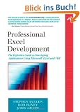 Professional Excel Development: The Definitive Guide to Developing Applications Using Microsoft Excel and VBA (Addison-Wesley Microsoft Technology)