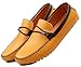 JiYe Men's Driving Shoes Leather Slip-On Loafer