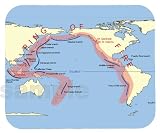 Pacific Ring of Fire Mouse Pad