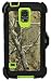 Huaxia Datacom Hunting Tough Camo Tree Shockproof High Impact Hybrid Defender Case Cover w/ Belt Clip Holster for Samsung Galaxy S5 SV i9600 (Not for S5 active) - Camo Gree on Green Core