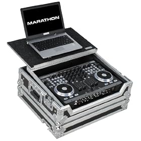 Marathon Flight Road Case MA-VMS4LT Case To Hold 1 X American Audio Vms4 Music Controller with Laptop Shelf