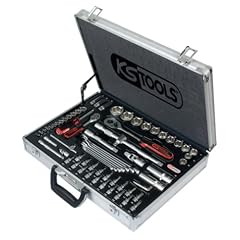 KS Tools 911.0670 KS Tools Superlock Steckschl�sselsatz 0,6 cm (0,25 Zoll)+1,3 cm (0,5 Zoll); 70-teilig; matt satiniert verchromt im Aluminiumkoffer