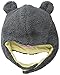Magnificent Baby Baby Boys' Magnetic Smart Little Bear Fleece HAT, Ash/Lemon, 0-6 Months
