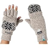 Alki'i 3M Thinsulate Thermal Insulation Fingerless Texting Gloves with Mitten Cover - 2 colors