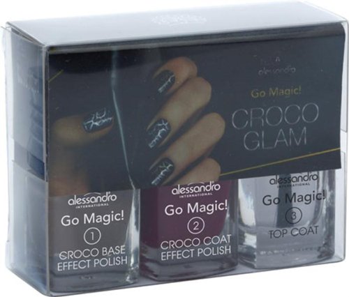 Alessandro Make-up Nagellack Go Magic! Croco Glam Nr. 118 White 10 ml Preisvergleich