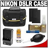 Nikon Starter Digital SLR Camera Case - Gadget Bag with (2) EN-EL9 Batterie ....