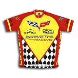 Corvette Team Men's Short Sleeve Cycling Jersey - Yellow (XL)