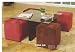 6pc Colorful Table and Ottoman Set