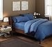 Amazon Brand – Pinzon Signature Cotton Heavyweight Velvet Flannel Pillow Cases - Standard, Smoky Blue