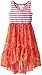 Bonnie Jean Little Girls' Stripe To Chiffon Hi Low