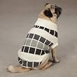 East Side Collection Chenille Block Dog Sweater