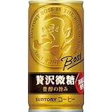 サントリー コーヒーボス贅沢微糖 190g×30本
