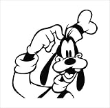 Disney Goofy Die Cut Decal Vinyl Sticker 5 Black