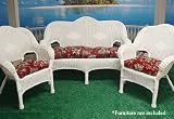 3 Piece Wicker Furniture Outdoor Patio Cushion Set Red English Garden 51x2XDZCC2L. SL160 3 Piece Wicker Furniture Outdoor Patio Cushion Set Red English Garden