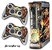XBOX 360 Console FireStorm Design Decal Skin - System & Remote Controllers -FireStorm
