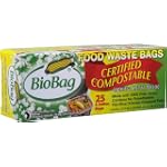 BioBag Compostable Waste Bags, 3 Gallon - 25 count per box