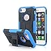 iPhone 7 Case, Moonmini Shockproof Hybrid Heavy Duty Dual Layer Rugged Armor Case Kickstand Cover Defender for iPhone 7 4.7 Inch - Blue