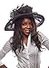 Sweet Tea Organza Derby Hat with with Ruffled Bow