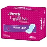 Attends Bladder Control Light Pads (Ultra Plus 14.5 Bag of 42)