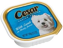 Cesar Canine Cuisine with Lamb in Meaty Juices for Small Dogs, 3.5-Ounce Trays (Pack of 24)