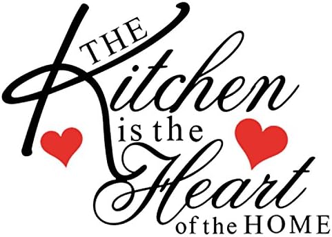 Give Your Kitchen That Wow Factor with Our Beautiful Decoration Sticker for your Kitchen Wall. A Stunning Decal with a Popular Phrase to Add Warmth to Your Home. Removable Vinyl Adhesive &amp; ROLLED.