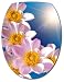 Sticker Autocollant Abattant WC Fleurs 26x34cm réf 046