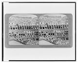 Historic Print (L): Stupendous interior of the Colosseum - Dens beneath the arena and sweep of arcades - Rom