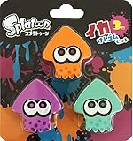 Splatoon 消しゴムAセット 3個セット (オレンジ・パープル・ターコイズ)