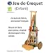 Jeu de croquet en bois junior, artisanat Fran�ais, fiable et robuste