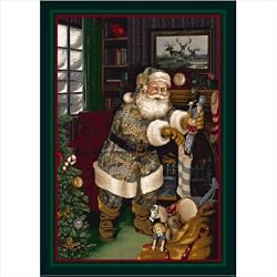 Milliken Camo Santa Holiday Doormat 22" X 32"