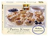 The Perfect Bite Co  Pastry Kisses- Blueberry Lemon Cream, 12 Count Tray, 8-Ounce Box (Pack of 4)