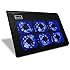 HAVIT&reg; HV-F2060 15.4" Laptop Cooler - Six Blue Fans with Adjustable Wind Speed, Ultra-portable and Light Weight