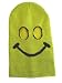 Adult Size Smiley Face Knit Bank Robber Disguise Mask Yellow Has Cut Out Holes For Your Eyes Ski
