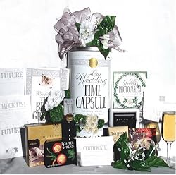 Romantic Gourmet Picnic For Two Wedding Time Capsule Gift Basket